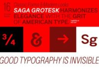 Saga Grotesk Font - Featured Image