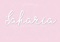 Saharia Font - Featured Image