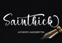 Sainthick Font - Featured Image