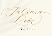 Saliara Love Font - Featured Image