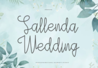 Sallenda Wedding Font - Featured Image