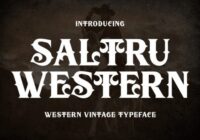 Saltru Western Font - Featured Image