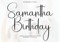 Samantha Birthday Font - Featured Image