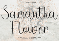 Samantha Flower Font - Featured Image