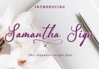 Samantha Sign Font - Featured Image