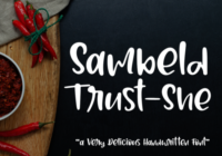 Sambeld Trust She Font - Featured Image