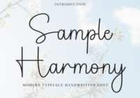 Sample Harmony Font - Featured Image