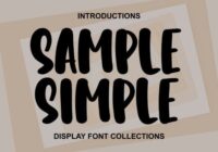 Sample Simple Font - Featured Image