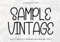 Sample Vintage Font - Featured Image