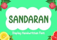 Sandaran Font - Featured Image