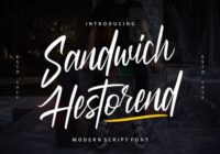 Sandwich Hestorend Font - Featured Image