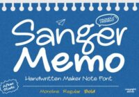 Sanger Memo Font - Featured Image