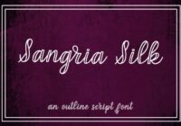 Sangria Silk Font - Featured Image