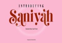 Saniyah Font - Featured Image