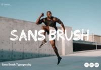 Sans Brush Font - Featured Image