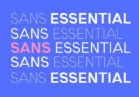 Sans Essential Font - Featured Image
