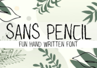 Sans Pencil Font - Featured Image