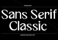 Sans Serif Classic Font - Featured Image