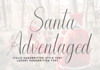 Santa Adventaged Font - Featured Image