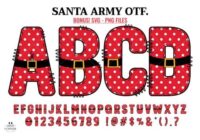 Santa Army Font - Featured Image