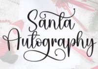 Santa Autography Font - Featured Image
