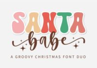 Santa Babe Duo Font - Featured Image