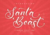 Santa Beast Font - Featured Image