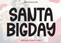 Santa Bigday Font - Featured Image
