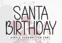 Santa Birthday Font - Featured Image