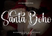 Santa Boho Font - Featured Image