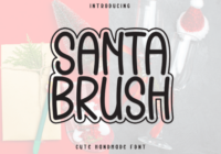 Santa Brush Font - Featured Image