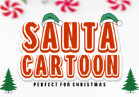 Santa Cartoon Font - Featured Image