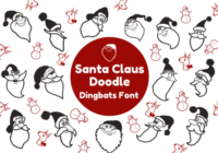 Santa Claus Doodle Font - Featured Image