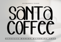 Santa Coffee Font - Featured Image