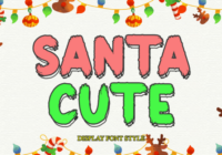 Santa Cute Font - Featured Image