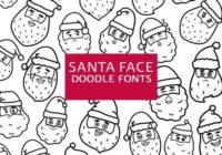 Santa Face Doodle Font - Featured Image