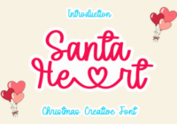Santa Heart Font - Featured Image