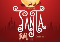 Santa Night Font - Featured Image