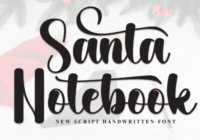Santa Notebook Font - Featured Image