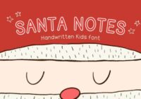 Santa Notes Font - Featured Image