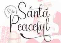 Santa Peaceful Font - Featured Image