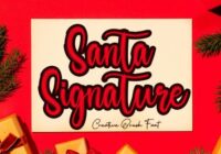 Santa Signature Font - Featured Image