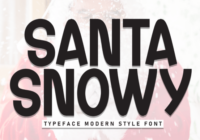 Santa Snowy Font - Featured Image