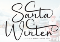 Santa Winter Font - Featured Image
