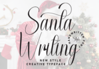 Santa Writing Font - Featured Image
