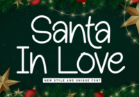 Santa in Love Font - Featured Image