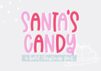 Santa's Candy Font - Featured Image