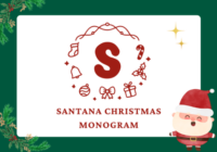 Santana Christmas Monogram Font - Featured Image