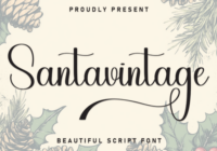 Santavintage Font - Featured Image