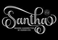 Santha Outline Font - Featured Image